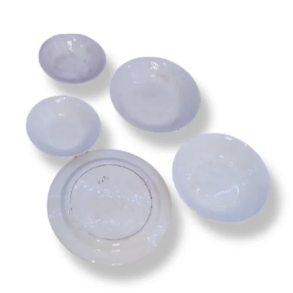 5pc Arnels Mushroom 10.5” Dinner Plates Handmade Ceramic Pottery Cottage Core - Picture 5 of 11